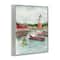 Stupell Industries Coastal Christmas Harbour Framed Giclee Wall Art